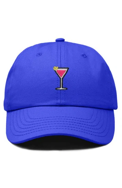 Dalix Cosmo Embroidered Casual Hat In Blue