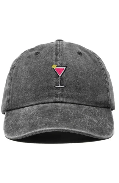 Dalix Cosmo Embroidered Casual Hat In Black