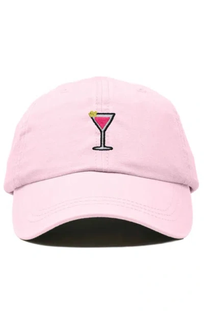 Dalix Cosmo Embroidered Casual Hat In Pink