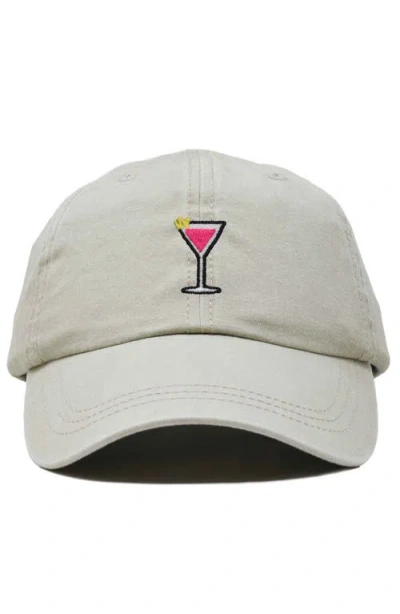 Dalix Cosmo Embroidered Casual Hat In Neutral