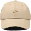 Dalix Croissant Dad Cap In Brown