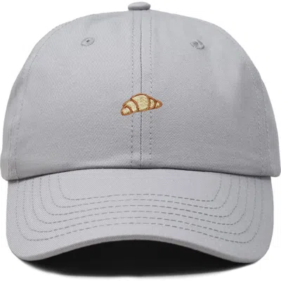 Dalix Croissant Dad Cap In Gray