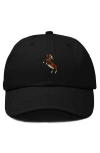 Dalix Dachshund Embroidered Dad Cap In Black