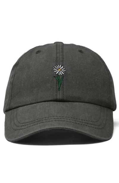 Dalix Daisy Embroidered Everyday Hat In Gray
