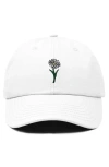 Dalix Daisy Embroidered Everyday Hat In White