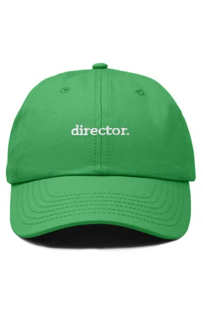 Dalix Director Embroidered Low Crown Cap In Kelly Green