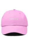 Dalix Director Embroidered Low Crown Cap In Light Pink