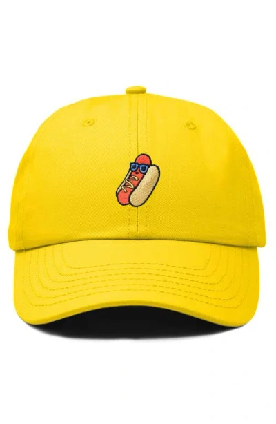Dalix Dog Days Embroidered Casual Cap In Gold