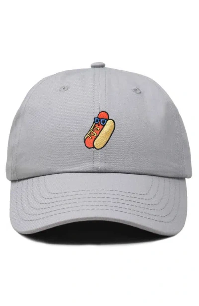 Dalix Dog Days Embroidered Casual Cap In Gray