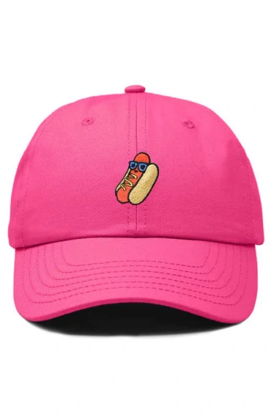Dalix Dog Days Embroidered Casual Cap In Hot Pink