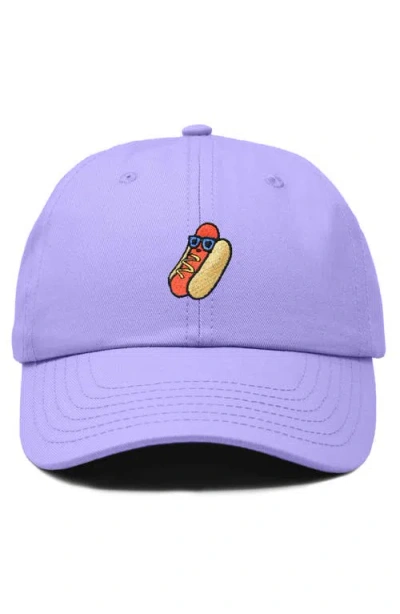 Dalix Dog Days Embroidered Casual Cap In Lavender
