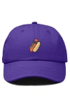 Dalix Dog Days Embroidered Casual Cap In Purple
