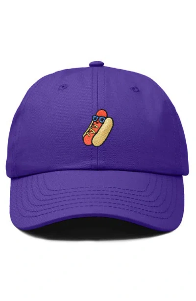 Dalix Dog Days Embroidered Casual Cap In Purple