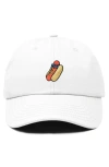 Dalix Dog Days Embroidered Casual Cap In White