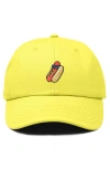 Dalix Dog Days Embroidered Casual Cap In Yellow