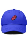 Dalix Donut Embroidered Adjustable Cap In Royal Blue