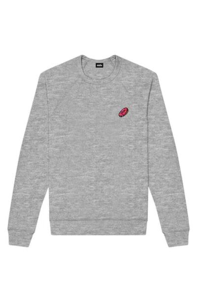 Dalix Donut Fleece Sweatshirt In Athletic Heather