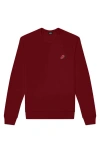 Dalix Donut Fleece Sweatshirt In Cardinal Red