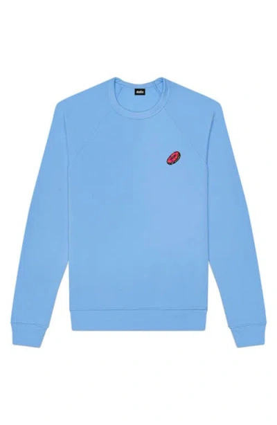 Dalix Donut Fleece Sweatshirt In Carolina Blue