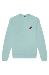 Dalix Donut Fleece Sweatshirt In Heather Blue Lagoon