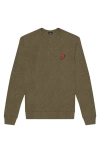 Dalix Donut Fleece Sweatshirt In Heather Olive