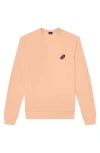 Dalix Donut Fleece Sweatshirt In Peach