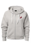 Dalix Donut Zip Hoodie In Silver