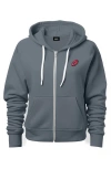 Dalix Donut Zip Hoodie In Steel Blue
