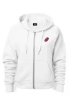 Dalix Donut Zip Hoodie In White