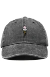 Dalix Double Scoop Embroidered Cap In Black