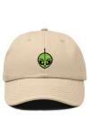 Dalix Duder Alien Dad Cap In Brown