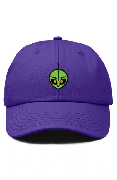 Dalix Duder Alien Dad Cap In Purple