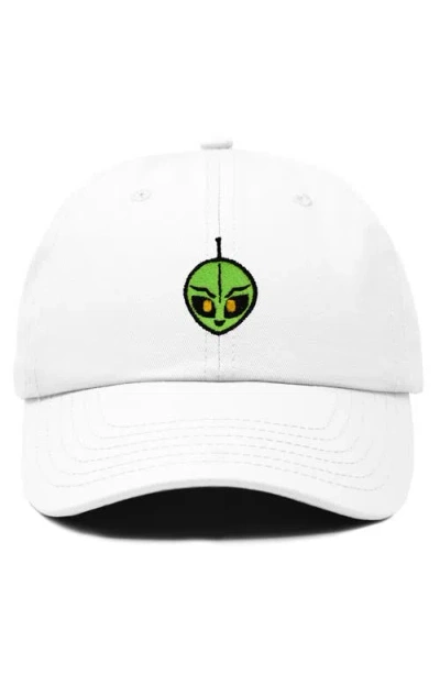 Dalix Duder Alien Dad Cap In White
