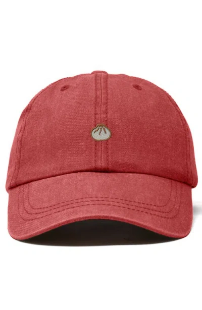Dalix Dumpling Dad Cap In Red