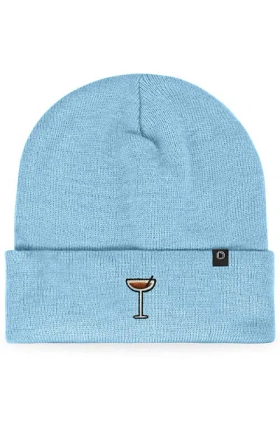 Dalix Espresso Martini Beanie Cap In Blue