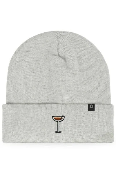 Dalix Espresso Martini Beanie Cap In Gray