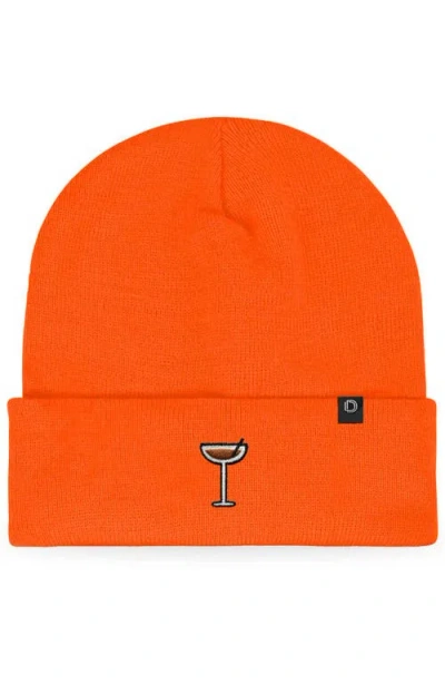 Dalix Espresso Martini Beanie Cap In Orange
