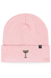 Dalix Espresso Martini Beanie Cap In Pink