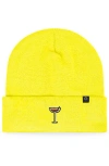 Dalix Espresso Martini Beanie Cap In Yellow