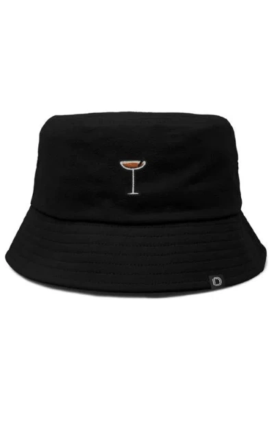 Dalix Espresso Martini Bucket Hat In Black