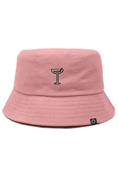 Dalix Espresso Martini Bucket Hat In Peach Melba