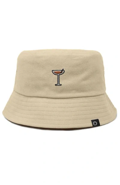 Dalix Espresso Martini Bucket Hat In Sesame Beige