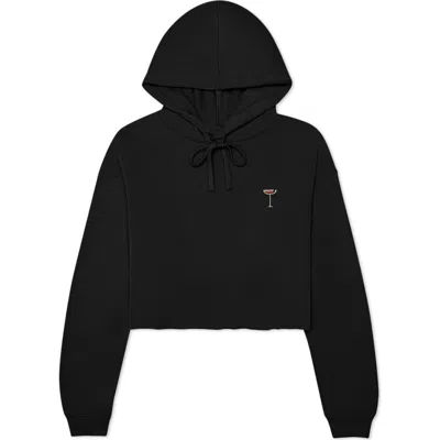 Dalix Espresso Martini Cropped Hoodie In Black