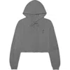 Dalix Espresso Martini Cropped Hoodie In Deep Heather