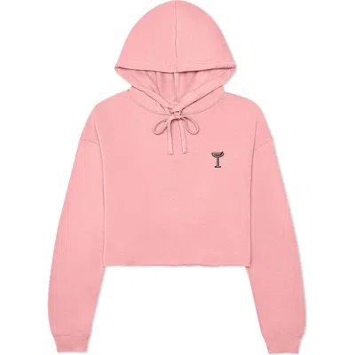 Dalix Espresso Martini Cropped Hoodie In Pink