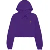Dalix Espresso Martini Cropped Hoodie In Team Purple
