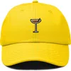 Dalix Espresso Martini Embroidered Hat In Gold