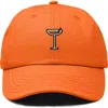 Dalix Espresso Martini Embroidered Hat In Orange