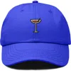 Dalix Espresso Martini Embroidered Hat In Royal Blue