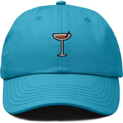 Dalix Espresso Martini Embroidered Hat In Teal
